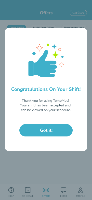 Complete your RDH shift as scheduled
